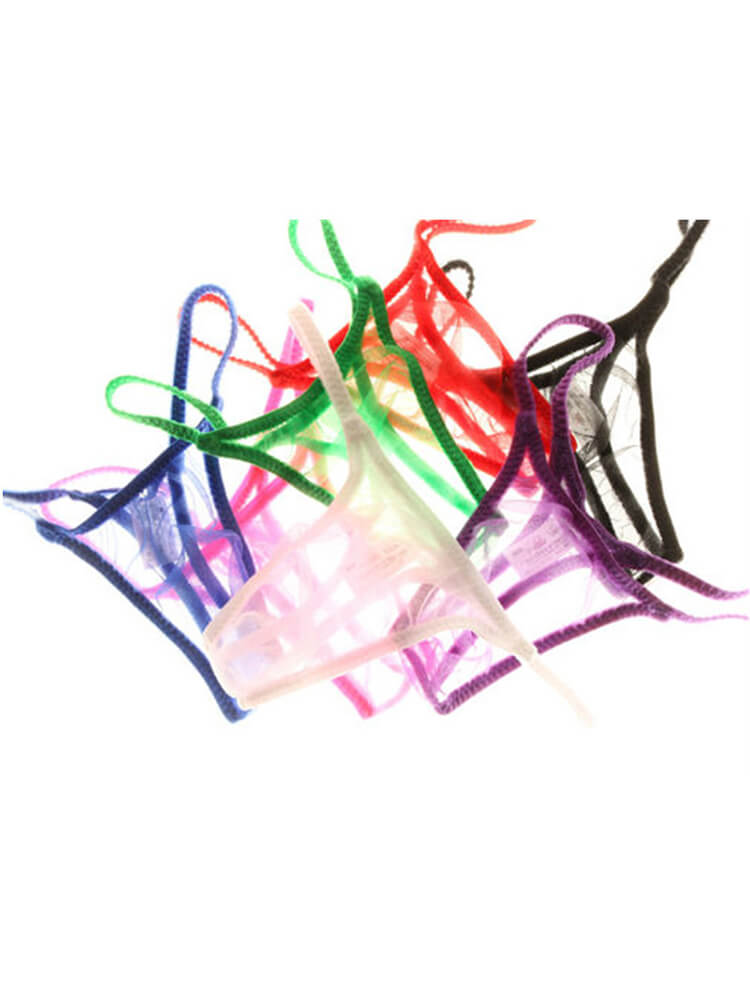 Men's Sexy Mesh Translucent Bikini Thong
