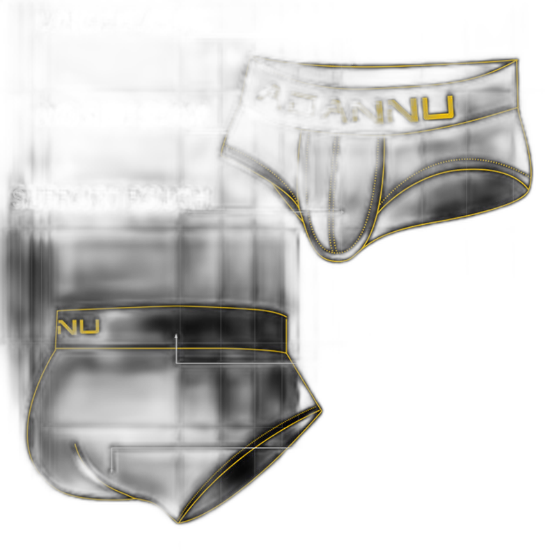 2 Pack Cotton 3D Large Pouch Men's Underwear