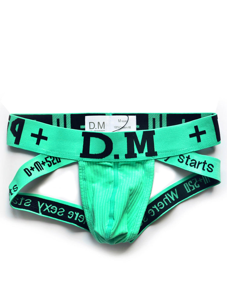 D.M Men's Low-Rise Cotton Comfortable Sexy Jockstrap