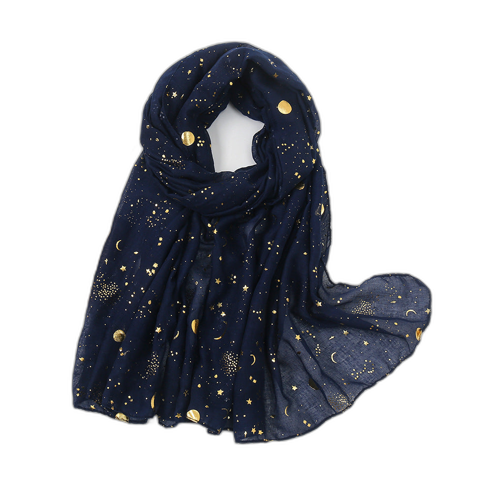 Star & Moon Pashmina Scarf