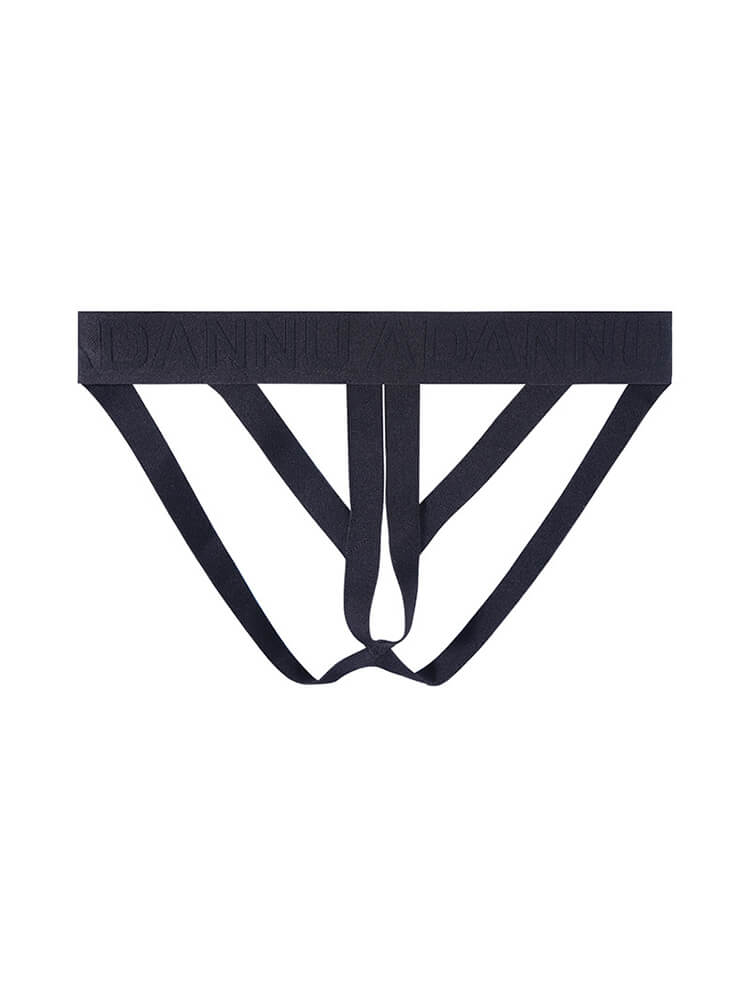 Men's Sexy Hollow Rope Knot Elastic Low-Rise Sports Thong