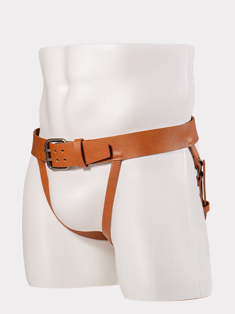 Men's Sexy Bondage Leather Dominator Belt