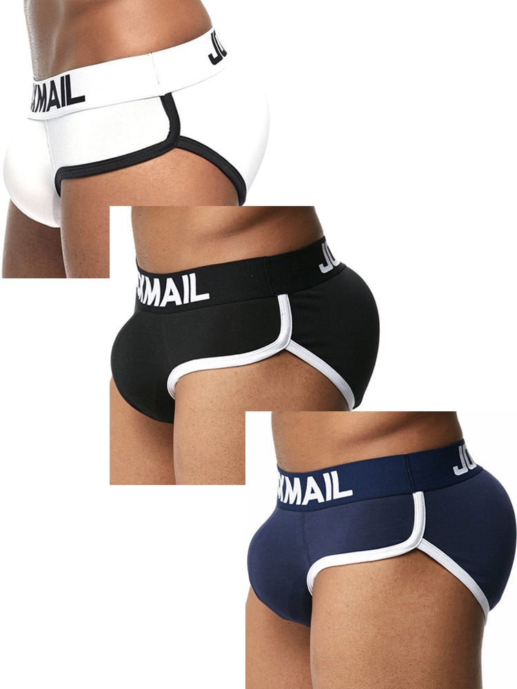 3 Pack 3D Padded Push Up  Boxer Briefs