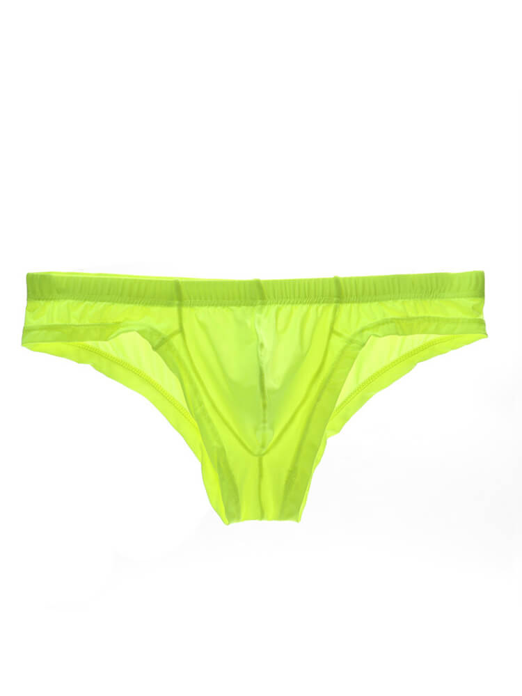 Men's Sexy Transparent U-Convex Pouch Thin Briefs