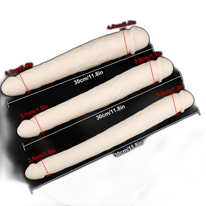 Venus - 11.8 Inch Double Ended Dildo - Lesbian Dildo - Silicone Dildo