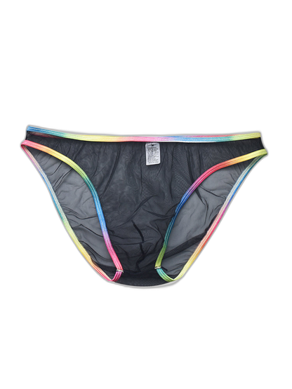 3-pack Men's Ultra-sheer Rainbow-edge Mesh Briefs