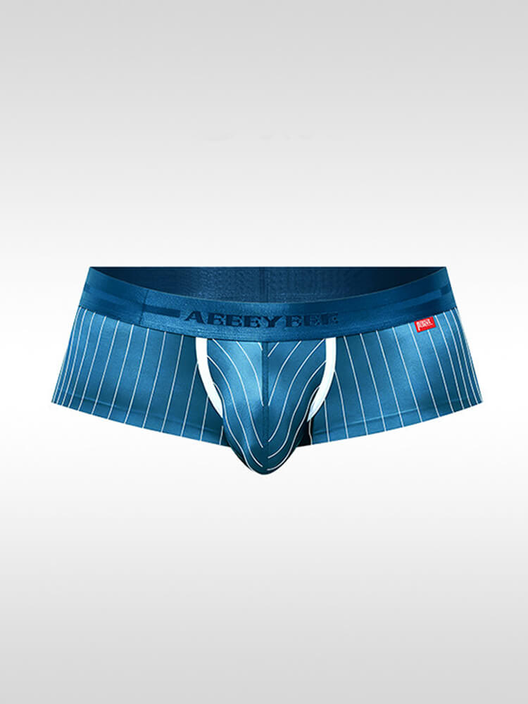 Men's Sexy Low-Rise Striped Boxer Briefs / Briefs / Thongs