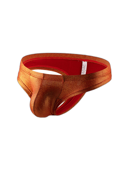 3 Pack Men's Sparkle Thongs in Solid Colors