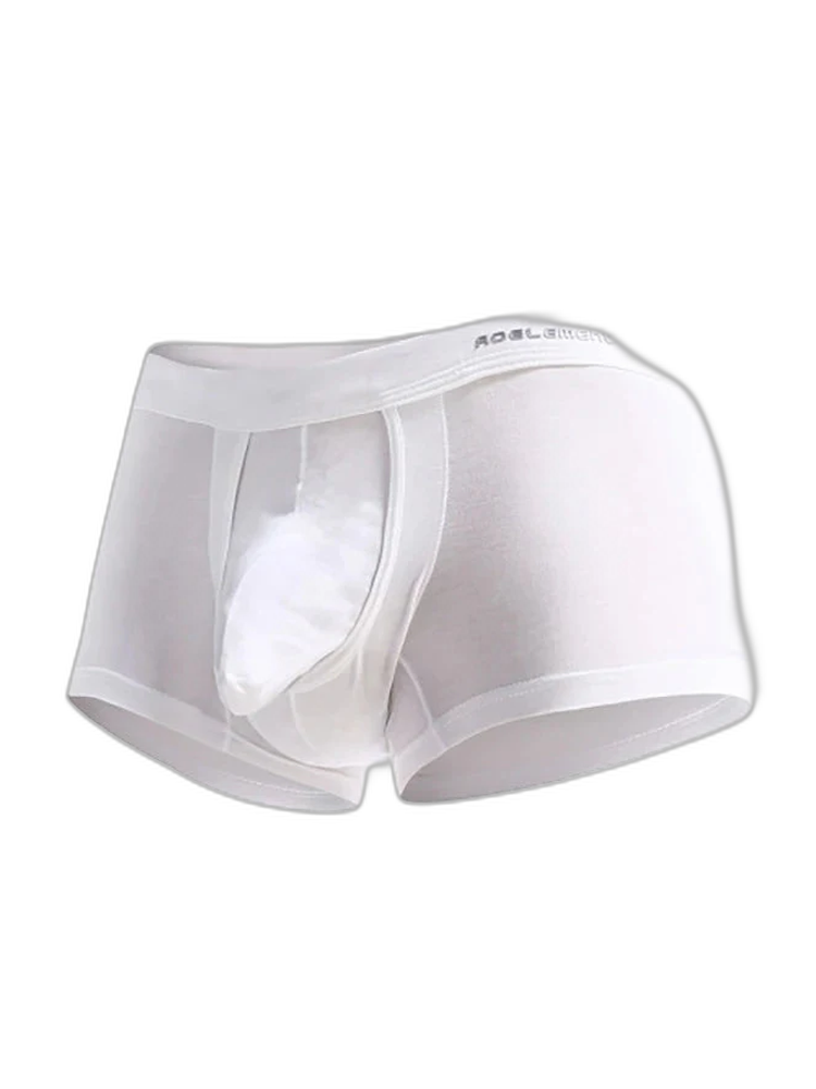 Men's Double Pouch Underwear Separate Pouch Modal Trunks