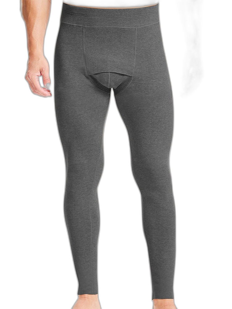 Men's Double-Sided Fleece Thickened Antibacterial Cotton Base Layer Thermal Bottoms
