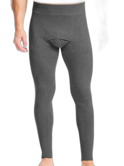 Men's Double-Sided Fleece Thickened Antibacterial Cotton Base Layer Thermal Bottoms