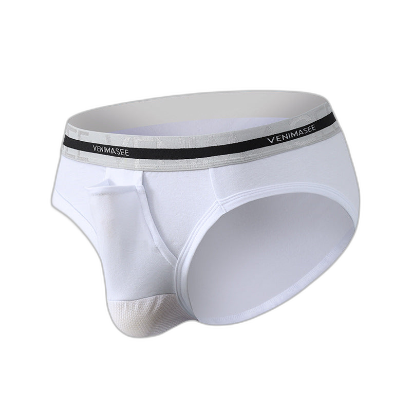 Men's Cotton Ball Pouch Separate Briefs