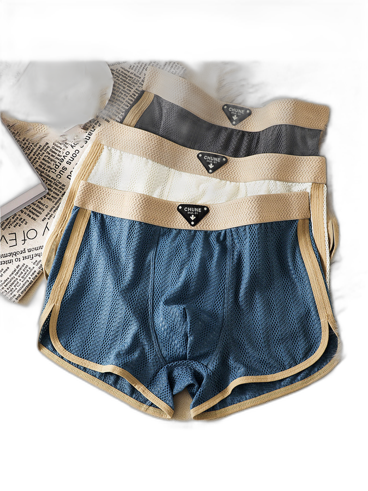 3 Pack Men’s Breathable Trunks – Soft and Skin-Friendly Comfort