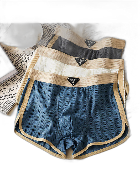 3 Pack Men’s Breathable Trunks – Soft and Skin-Friendly Comfort