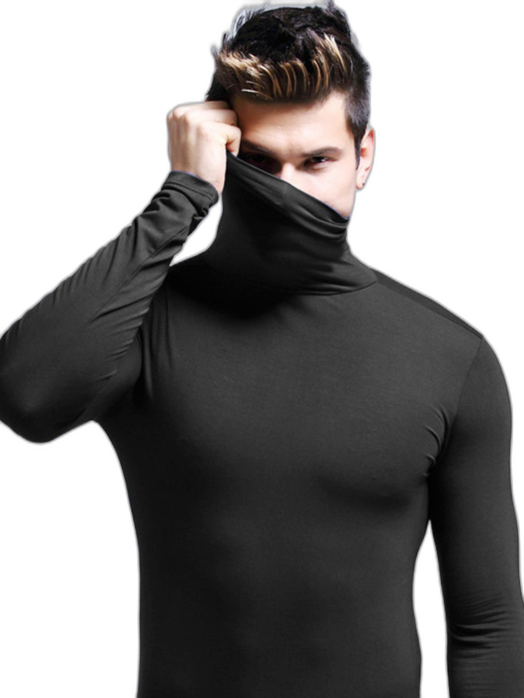 Men's Turtleneck Thermal Top Base Layer Shirts