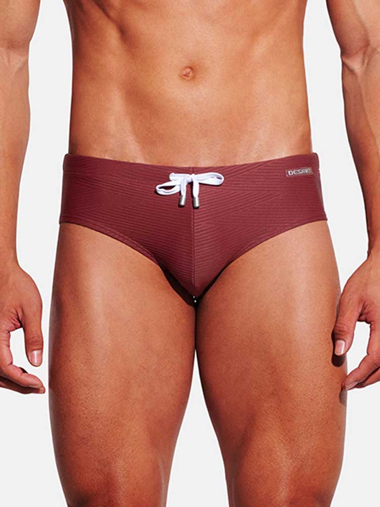 Men's Sexy Low-Rise Stretch Drawstring Swim Briefs