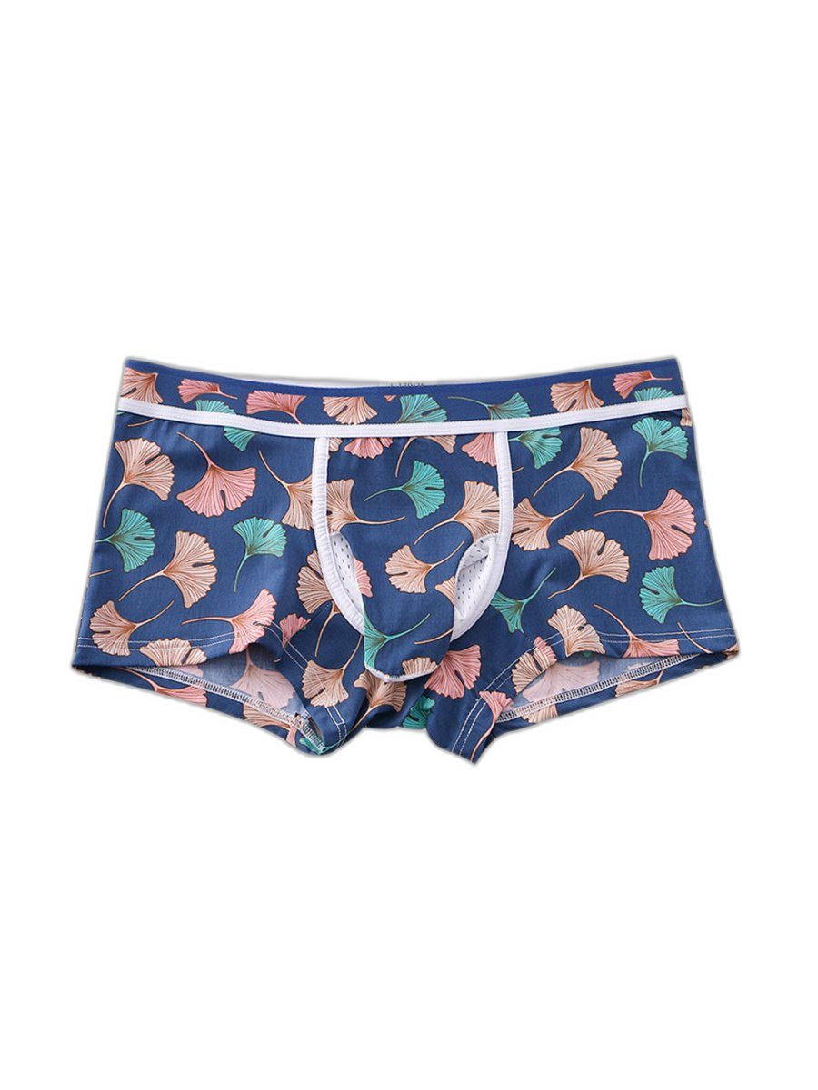 3 Pack Men's Ice Silk Trunks with Separated Pouch Design