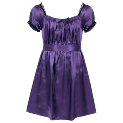 Satin Frilly Pajamas Dress