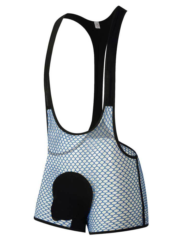 Men's Sexy See-Through U-Shaped Mesh Bodysuit