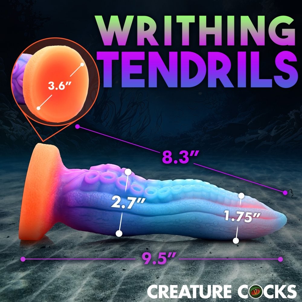 Thick Tentacle Glow-in-the-Dark Silicone Dildo