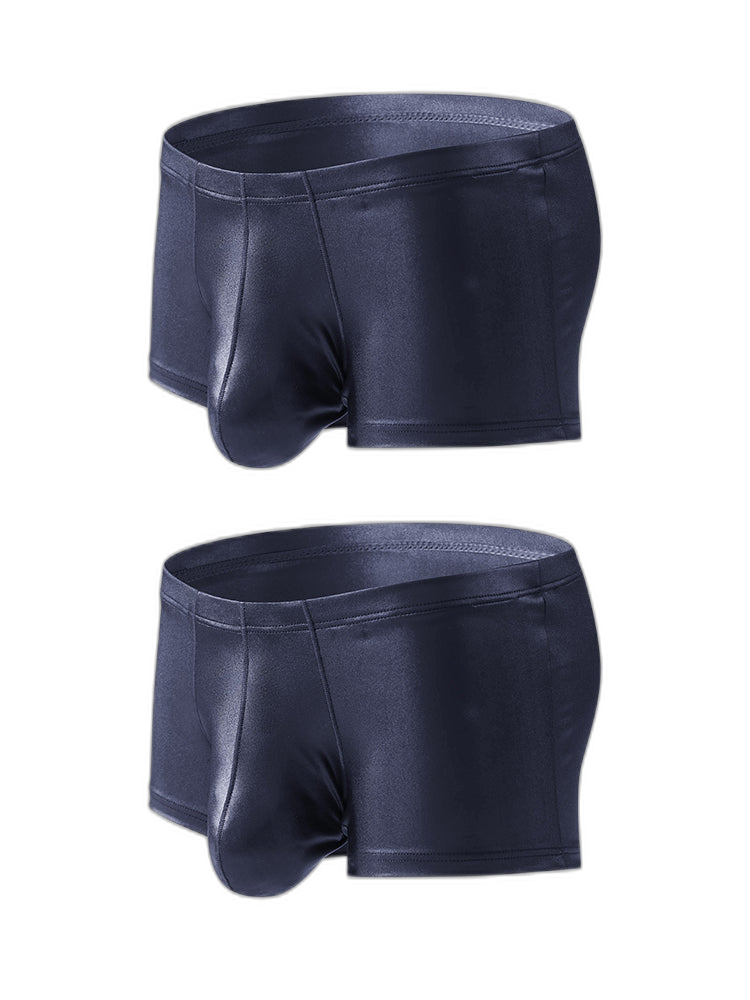 2 Pack Men's Big Pouch Performance Sexy Trunks