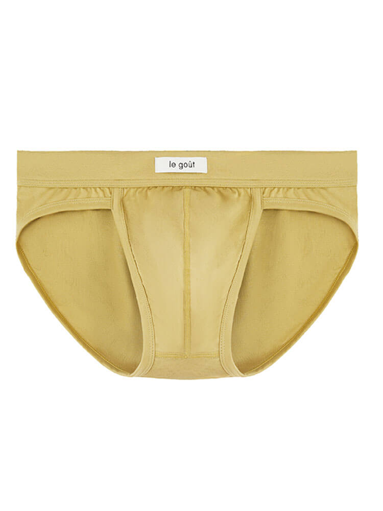 Men's Solid Color Soft Breathable Cotton Briefs