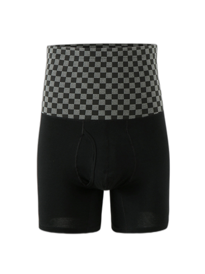 Men's Tummy Control Boxer Briefs With Functional Fly