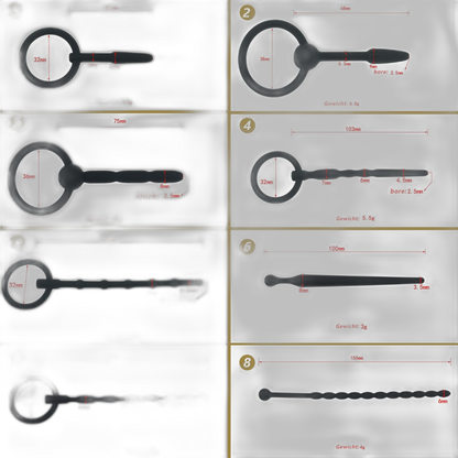 Penis Plug Sounding Kit - 8 Pcs