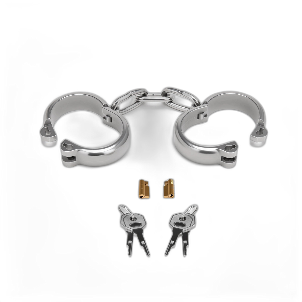 Prowler RED Heavy Duty Hand Cuffs Silver