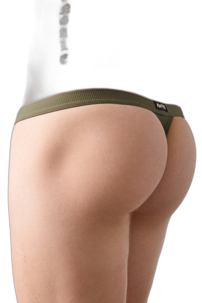SURGE Swim Thong - Army Green