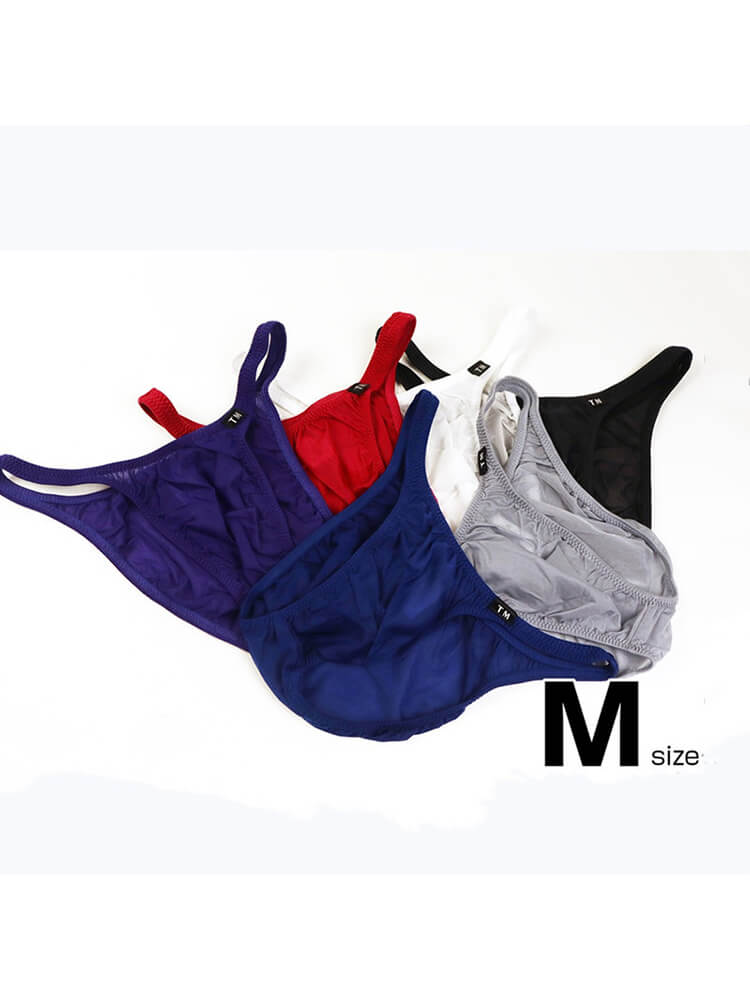Men's Solid Color Breathable Sexy Low-Rise Briefs
