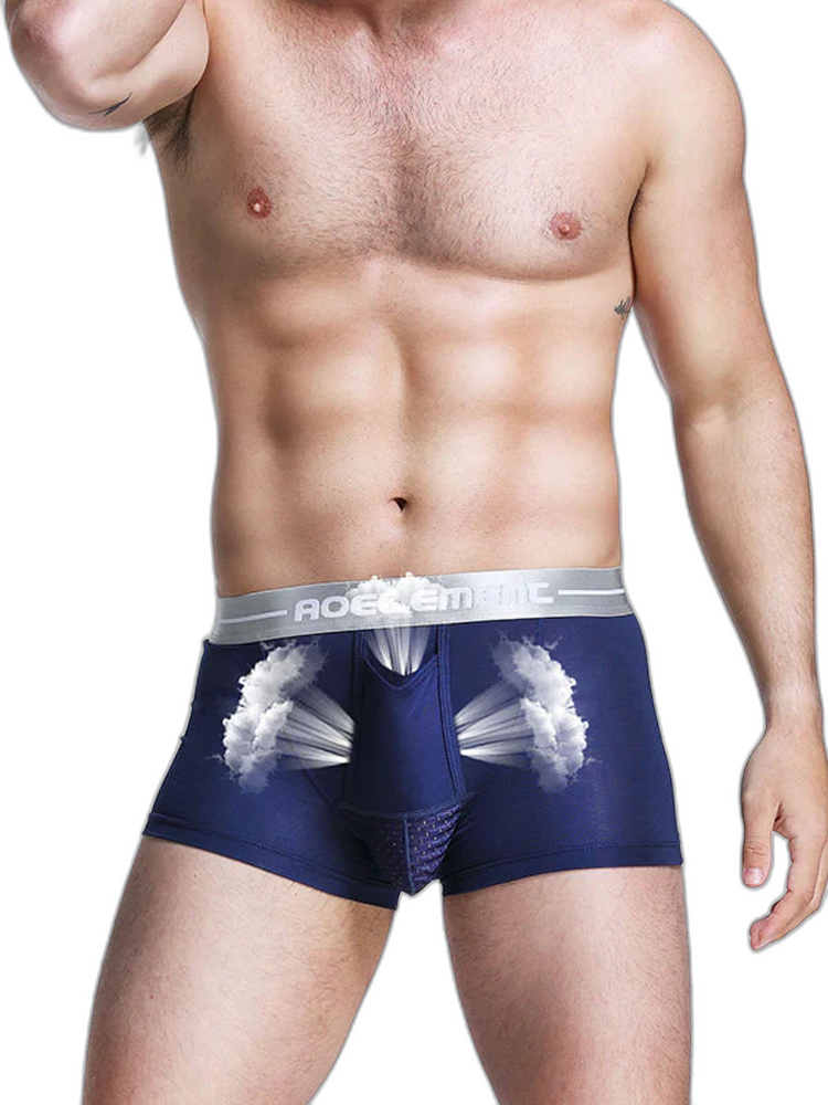 Aoelemen 2 Pack Modal Stretch Separate Pouch Boxer Briefs