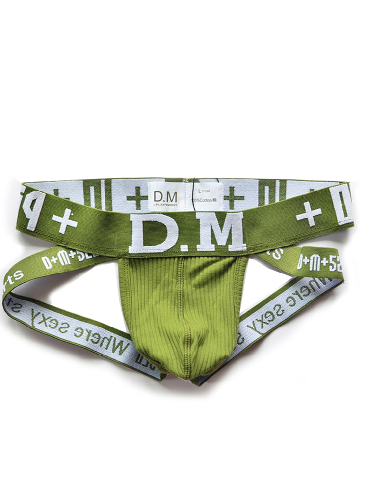 D.M Men's Low-Rise Cotton Comfortable Sexy Jockstrap