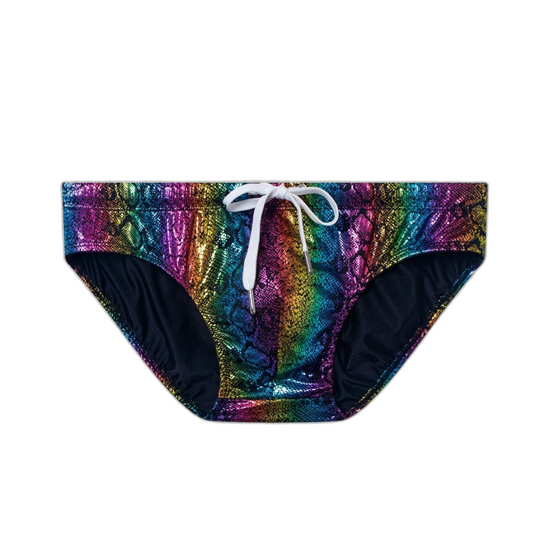 Metallic Snakeskin Bikini Brief