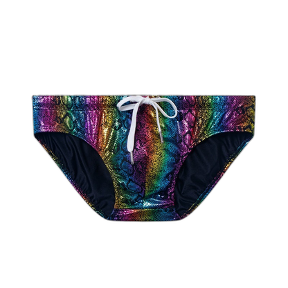 Metallic Snakeskin Bikini Brief