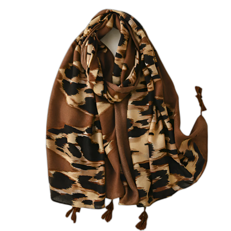 Leopard Pashmina Scarf