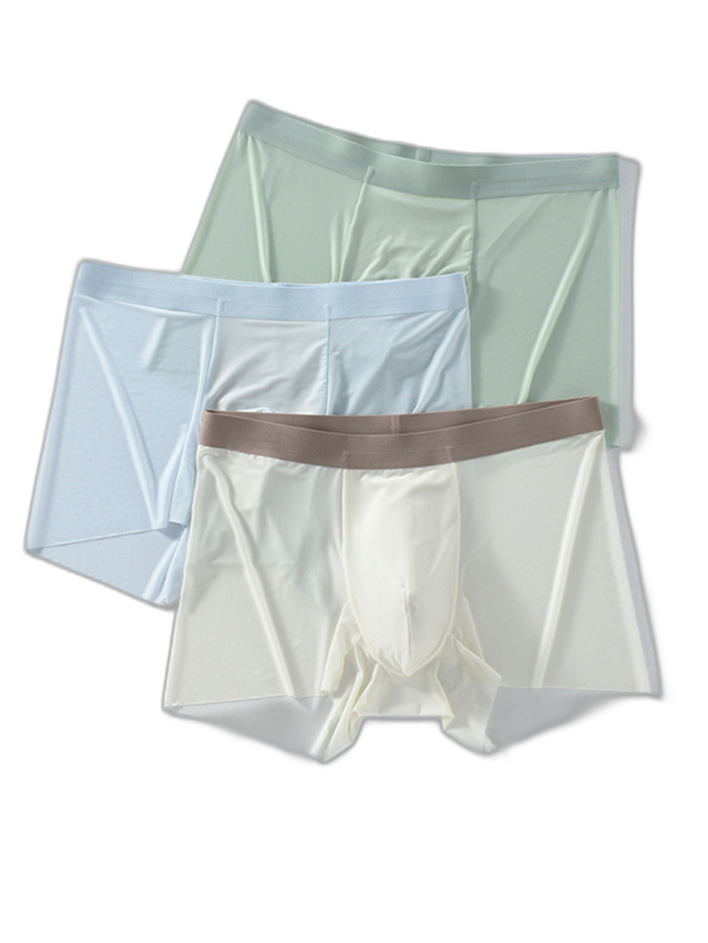 3 Pack Men’s Ultra-thin Seamless Trunks
