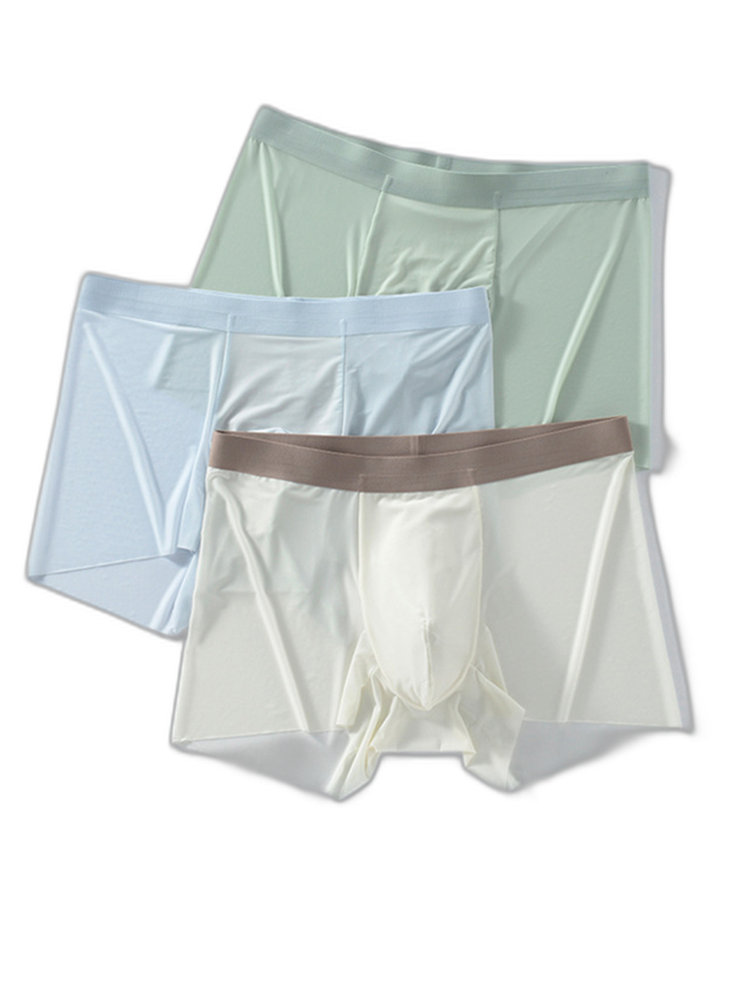 3 Pack Men’s Ultra-thin Seamless Trunks