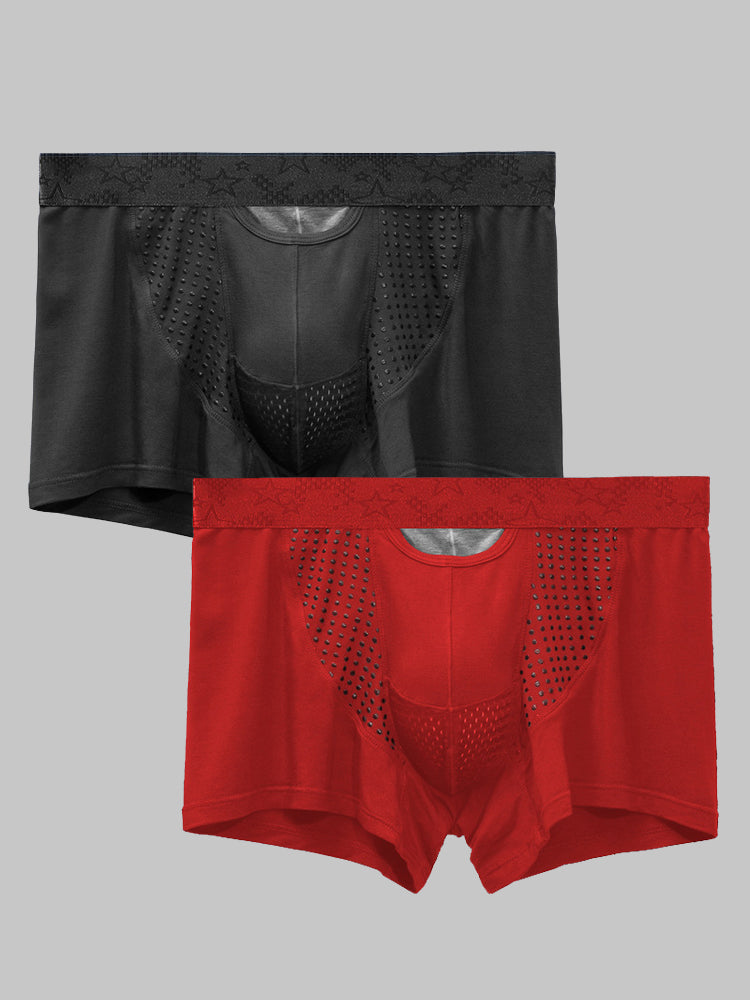Men's Modal Dual Separate Pouch Trunks