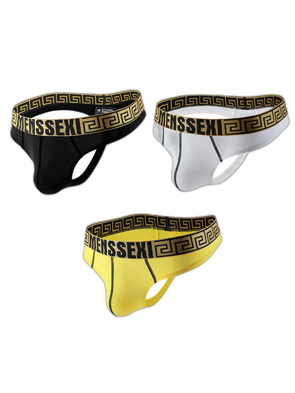 3 Pack Men's Sexy Soft Breathable Seamless Thong
