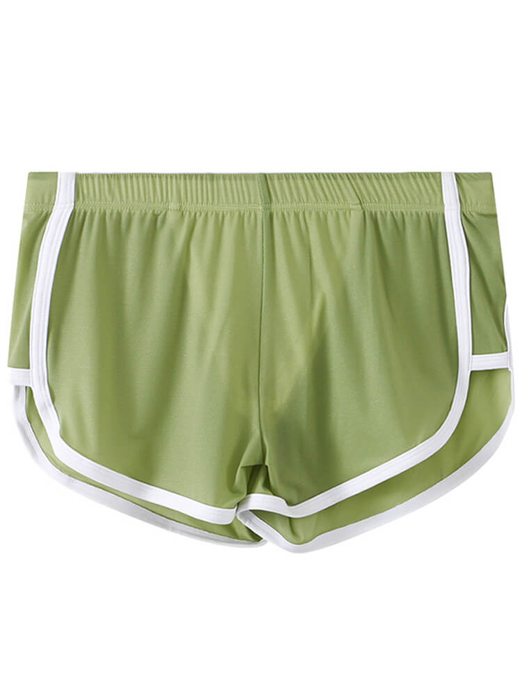 Men's Mesh Ice Silk Breathable Striped Trunks