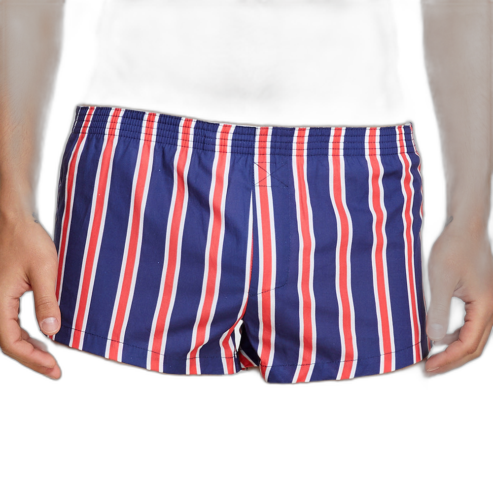Striped Cotton Shorts