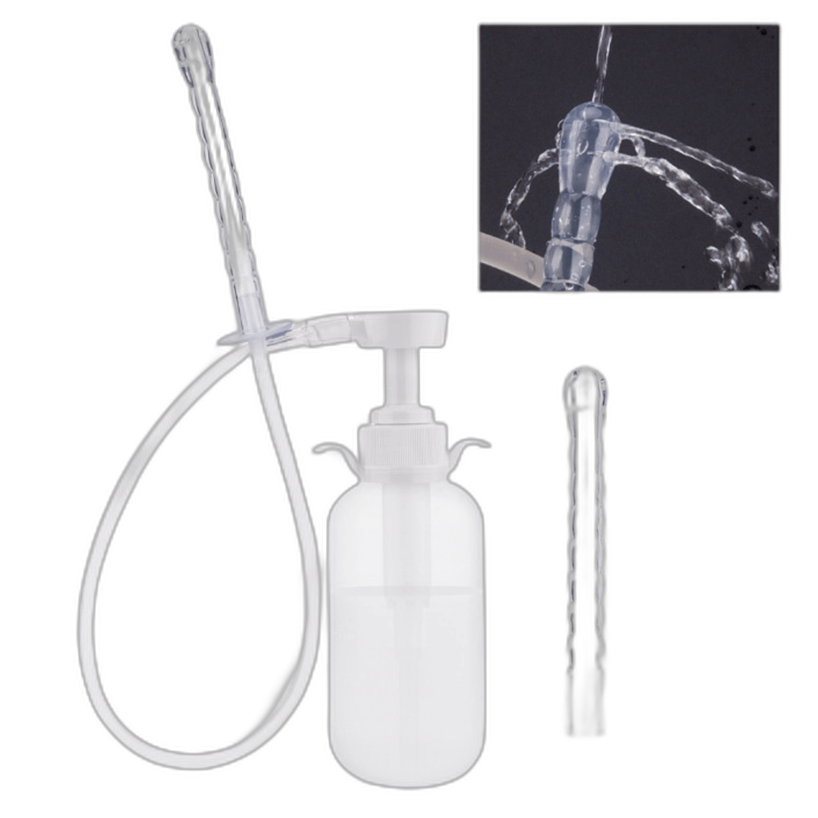 Cleanstream Pump Action Enema Bottle Set with Nozzle