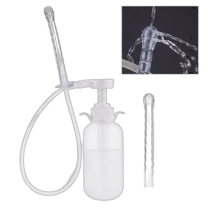 Cleanstream Pump Action Enema Bottle Set with Nozzle