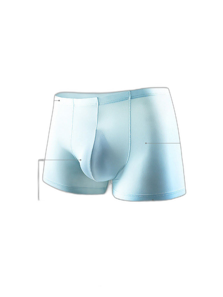4 Pack Cooling Silk Bulge Pouch Men's Underwear