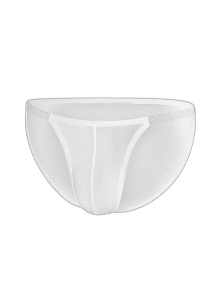 Sexy Spliced Transparent Belt Bikini For Men