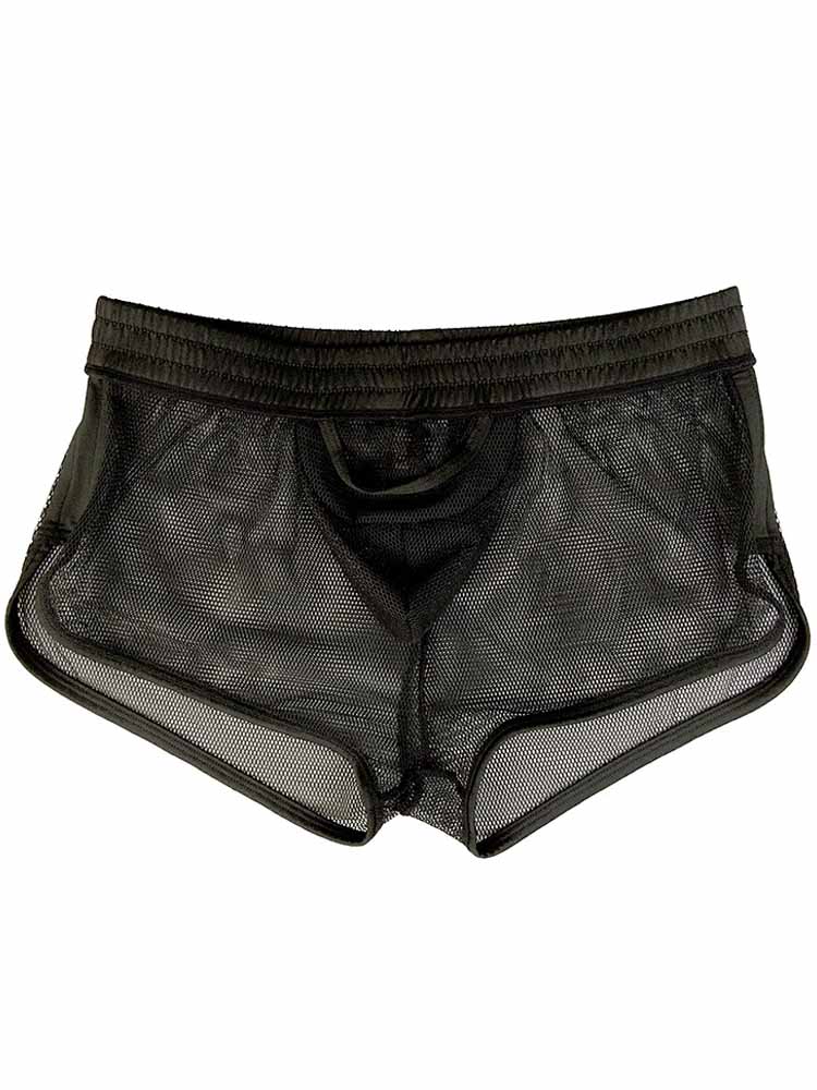 Men's Mesh Cut-Out Side Split Trunks