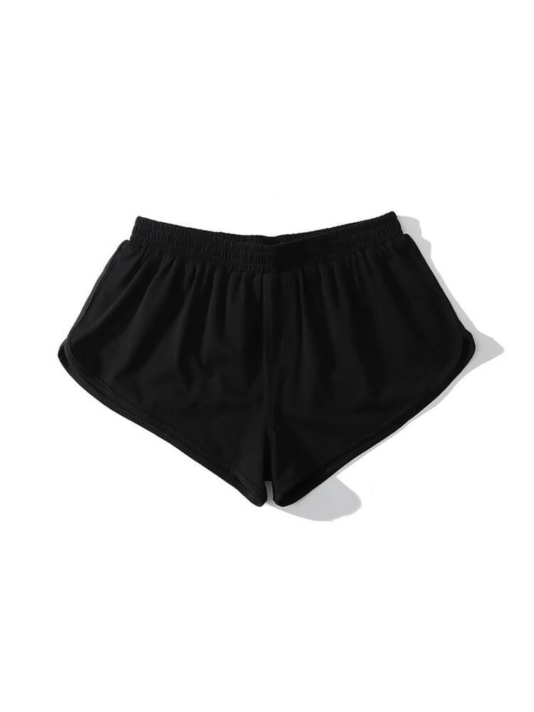 Men's Casual Solid Color Cotton Home Shorts