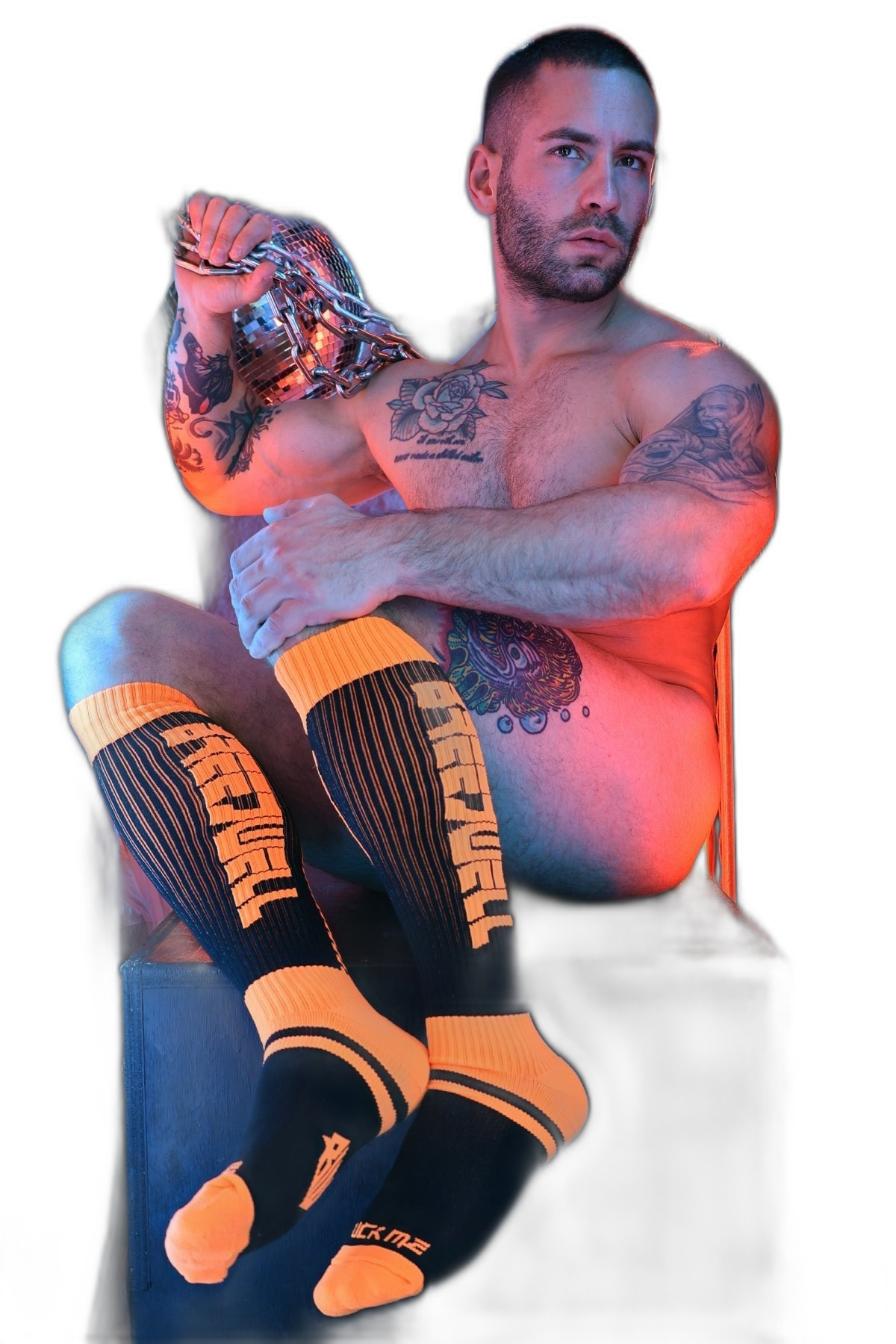 Breedwell Eternity Socks Neon Orange