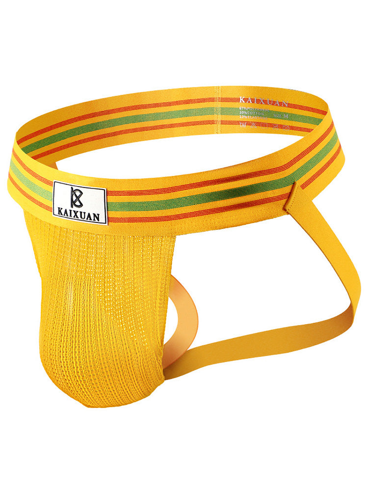U Convex Pocket Rainbow Sexy Jockstrap